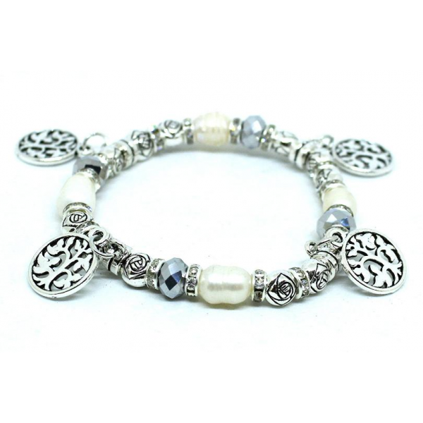 PULSERA PERLAS ARBOL VIDA