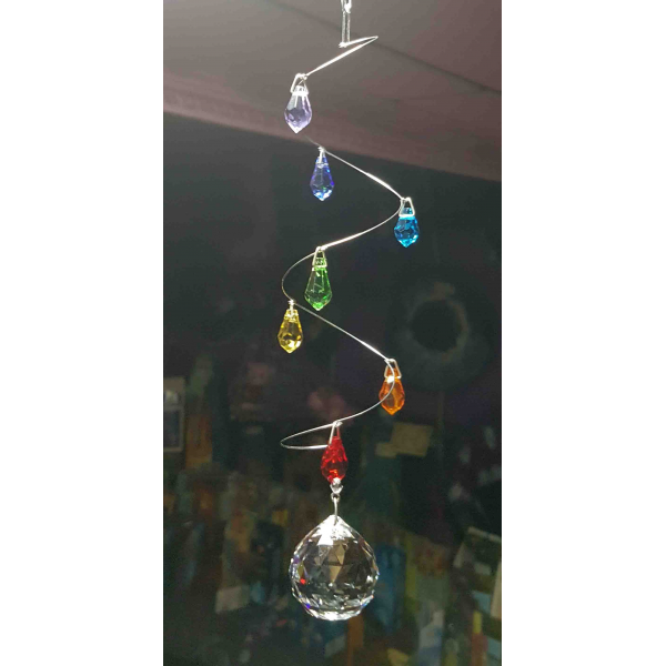 COLGANTE CRISTAL AUSTRIACO GRAN CALIDAD ESPIRAL