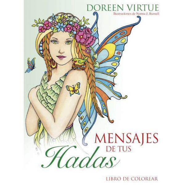 Mensajes de tus Hadas, libro para colorear
