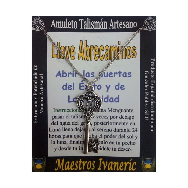 Talismán Artesano Llave Abrecaminos