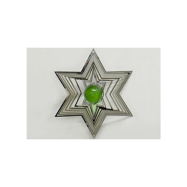SPINNER ACERO ESTRELLA CON BOLA 15 CM