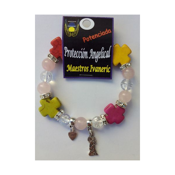 Pulsera Artesanal de Propósito Protección Angelical