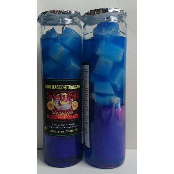 Velón Mágico de Gel, Corderito Manso, Amansar, Dominar