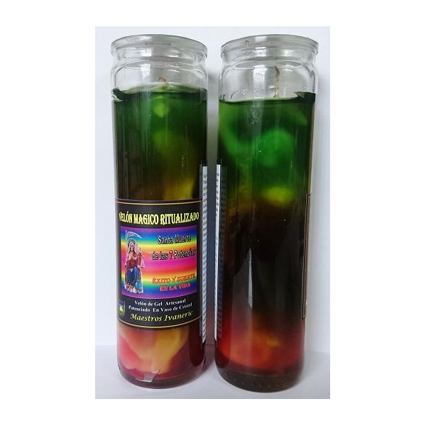 Velón Mágico de Gel, Santa Muerte 7 Potencias