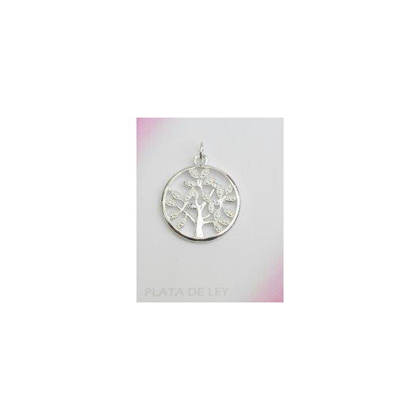 Colgante arbol de la vida cristal blanco