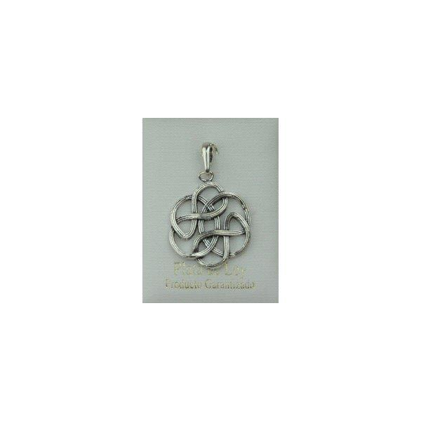 Colgante plata oxido - Nudo Eterno Celta.