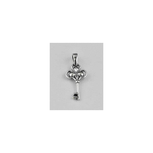 Colgante plata oxido Llave pequeña