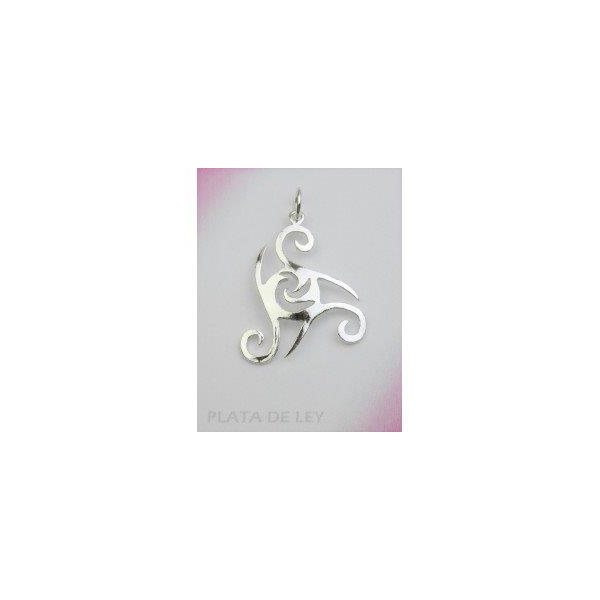 colgante plata triskel