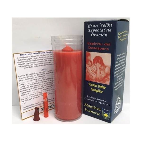 Velón Especial Potenciado Con Oración Desespero