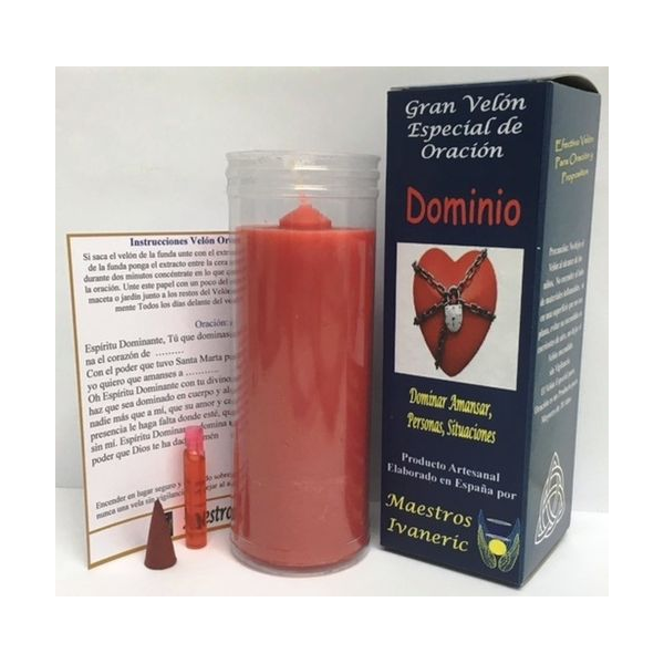 Velón Especial Potenciado Con Oración Dominio