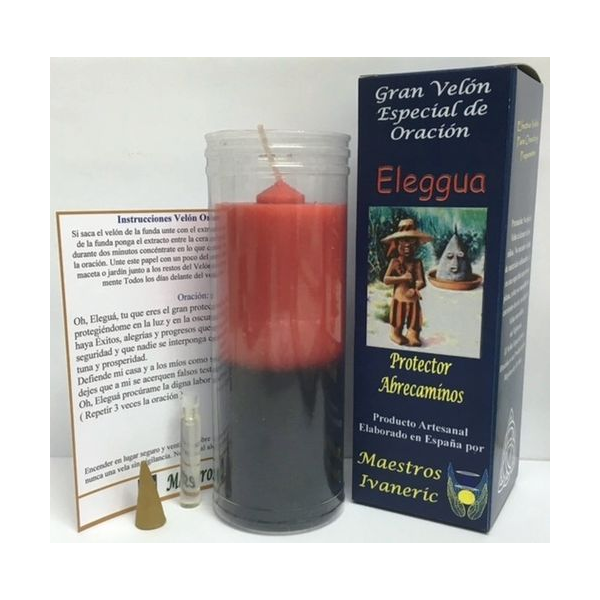 Velón Especial Potenciado Con Oración Eleggua