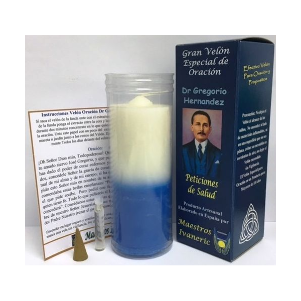 Velón Especial Potenciado Con Oración Gregorio Hernandez