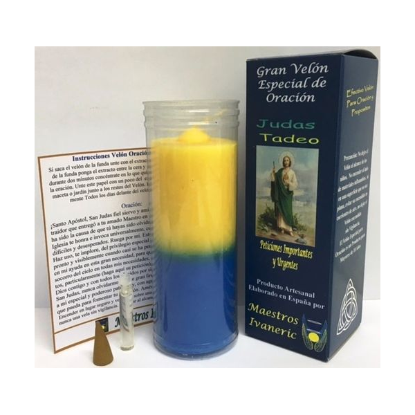 Velón Especial Potenciado Con Oración Judas Tadeo