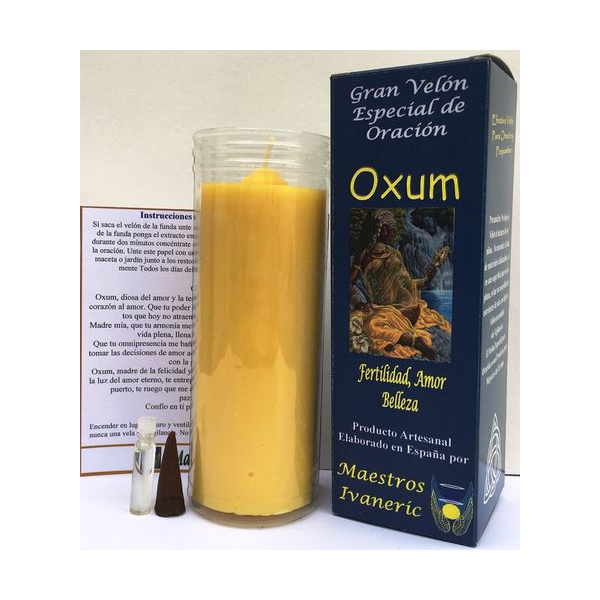 Velón Especial Potenciado Con Oración Oxum