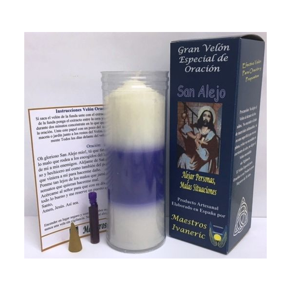 Velón Especial Potenciado Con Oración San Alejo