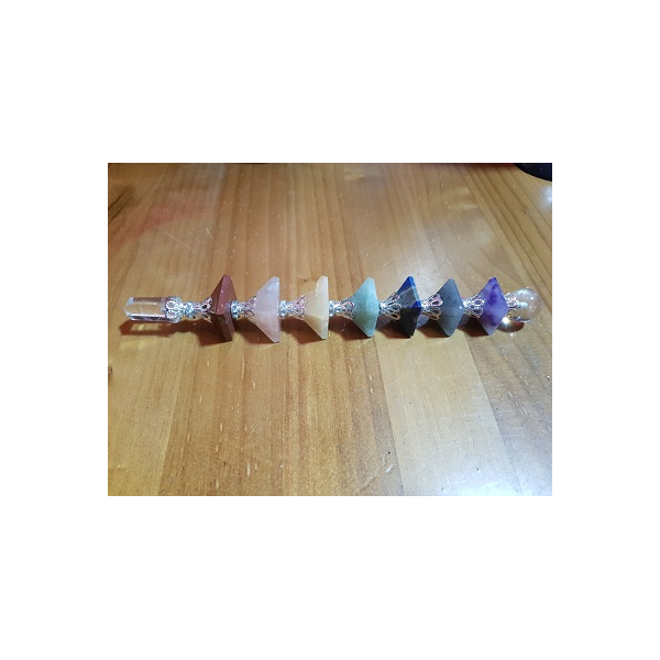 VARA DE PODER CHAKRAS PIRAMIDES