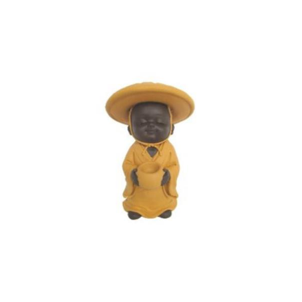 FIGURA RESINA SHAOLIN PORTAVELAS (MONJE CHINO)