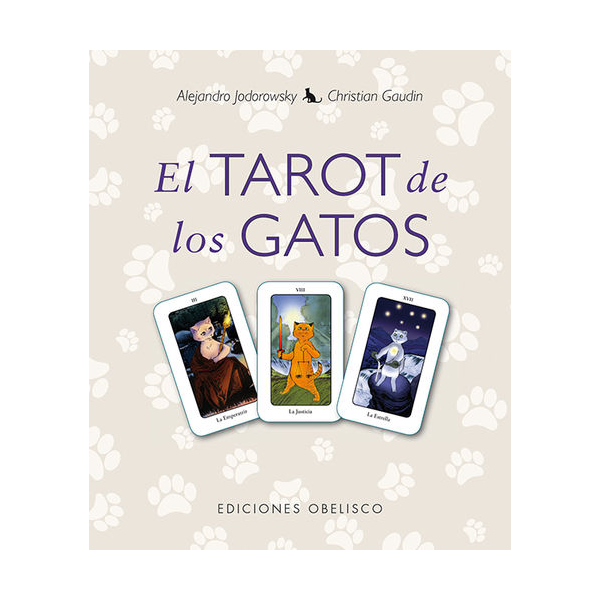 Pack el Tarot de los Gatos, libro mas cartas de Tarot